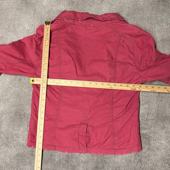 Y2k Corduroy Coffee Shop Pink Corduroy Jacket - Picture 6 of 6